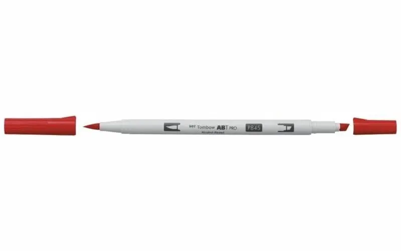 Tombow Oboustranný štětcový lihový fix ABT PRO - carmine