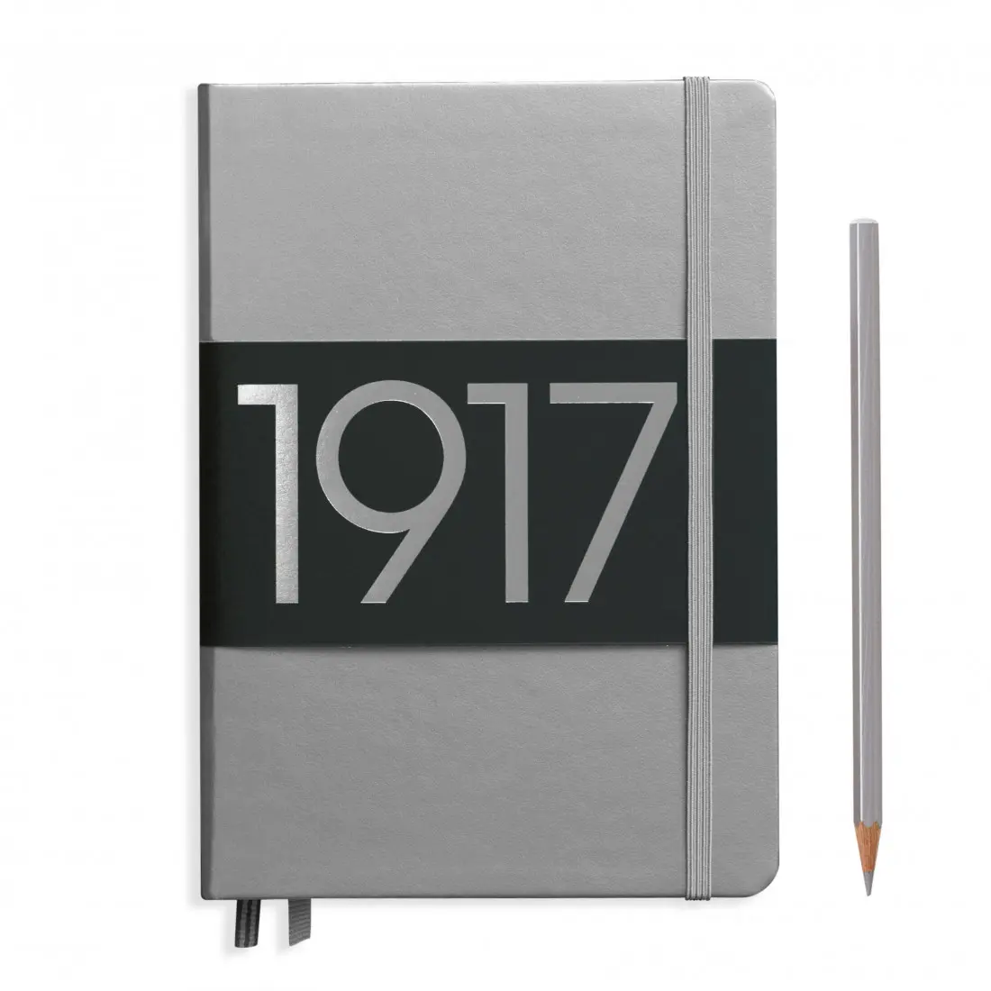 Zápisník Metallic edition Medium A5 - řádkovaný, stříbrný - LEUCHTTURM1917