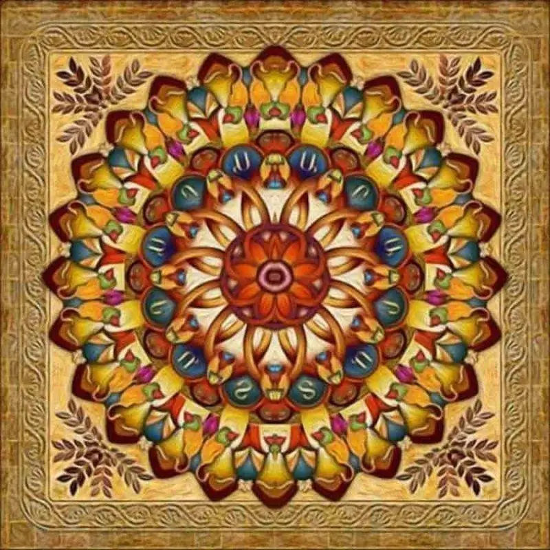 Diamantový obrázek 7D - Mandala 30 x 30 cm
