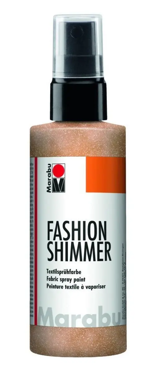 Marabu Fashion Shimmer na tmavý textil třpytivý - meruňkový 100 ml