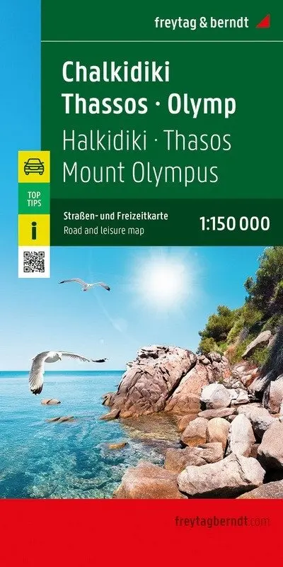 Chalkidiki - Thasos - Olympus 1:150 000 / automapa a rekreační mapa