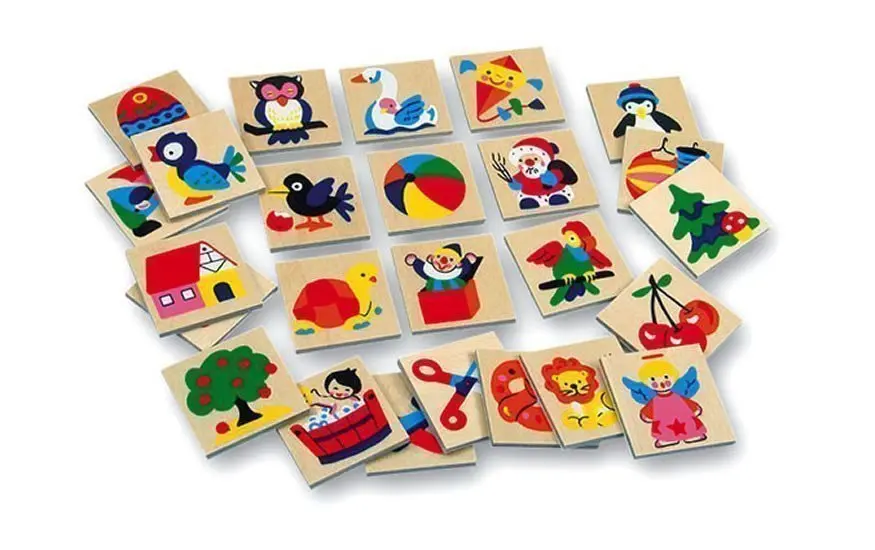 Obrázkové značky pro školky - Dřevěné 25 ks, SET 73512 (Bino)