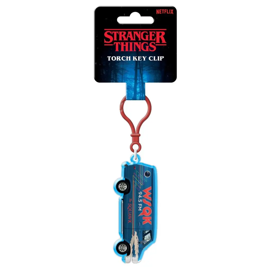 Stranger Things Klíčenka se světlem WSQK Van - Pyramid