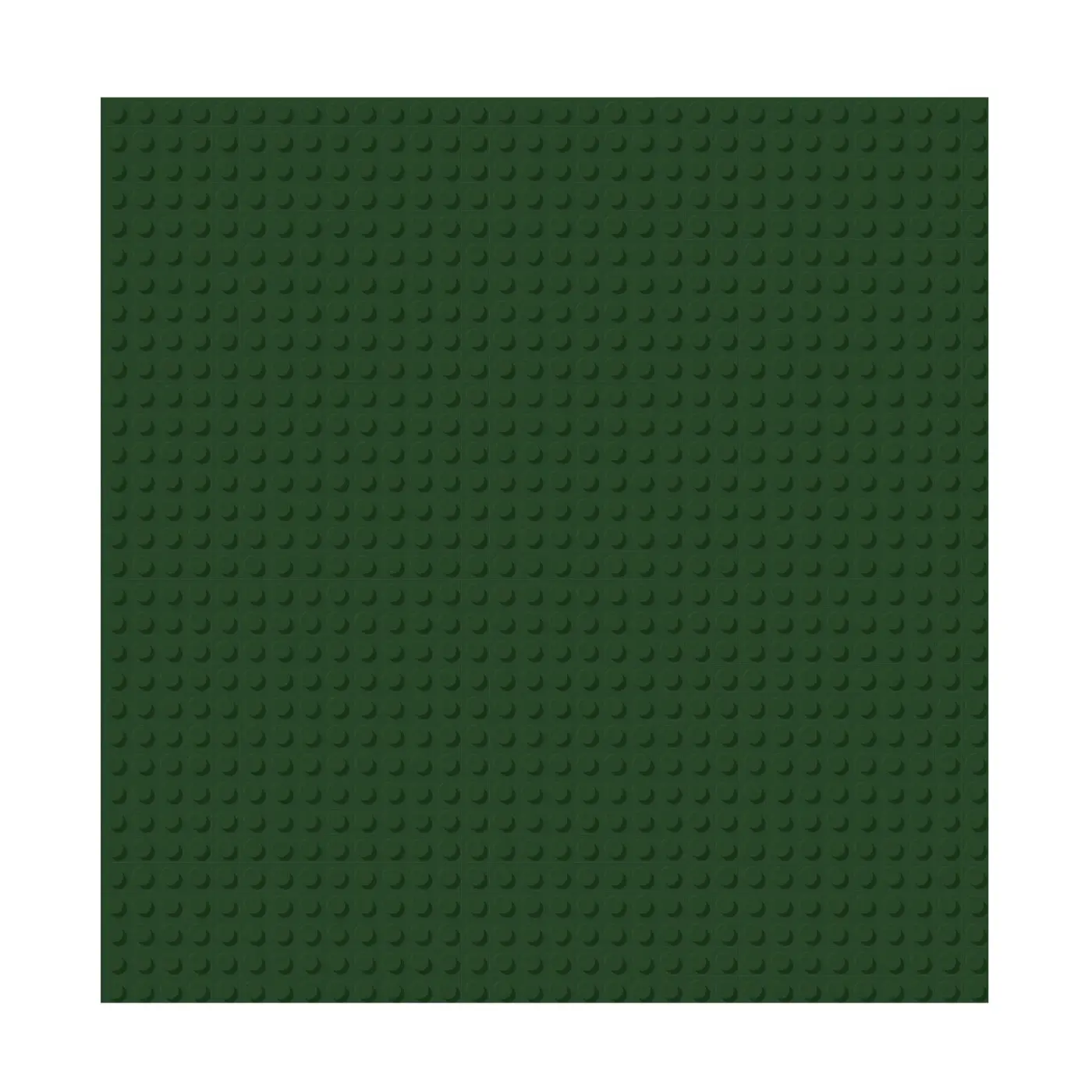 BRIXIES Plus 225.023 Základní podložka na stavění - tmavě zelená 25,5 x 25,5 cm