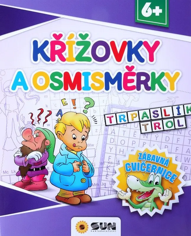 Křížovky a osmisměrky - Zábavná cvičebnice 6+