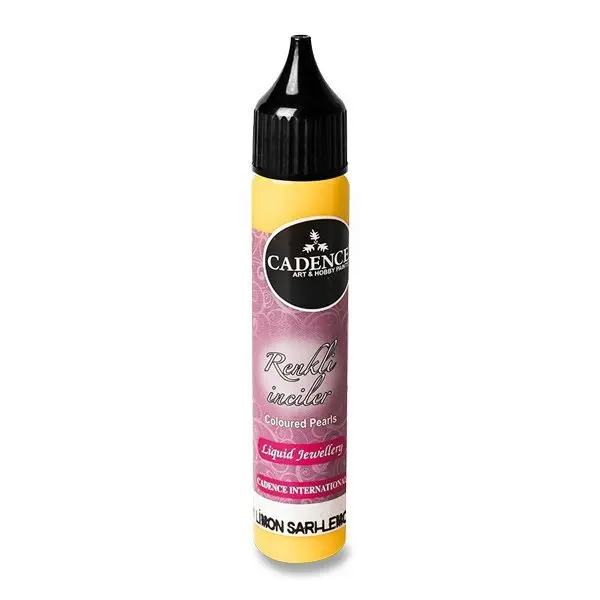 Tekuté perly Cadence, 25 ml - citrónová žlutá