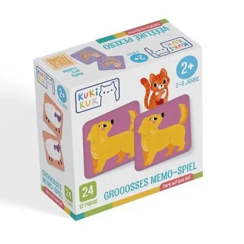 Kukikuk Grooosses Memo-Spiel Tiere auf dem Hof