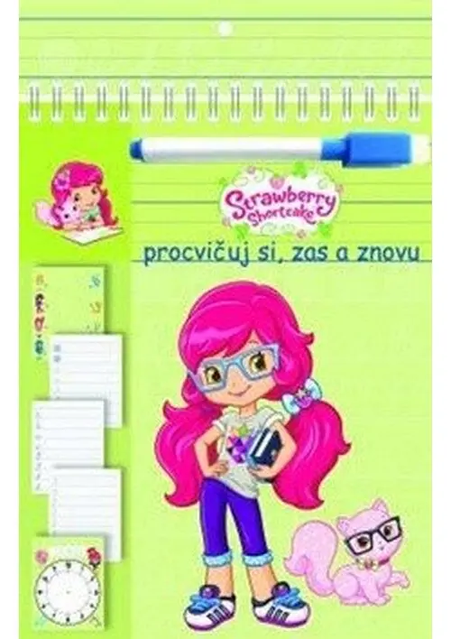 Strawberry - Stíratelné listy A5 s popisovačem – Procvičuj si, zas a znovu