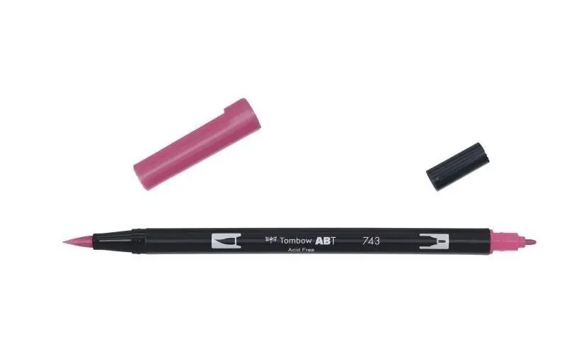 Tombow Oboustranný štětcový fix ABT - hot pink