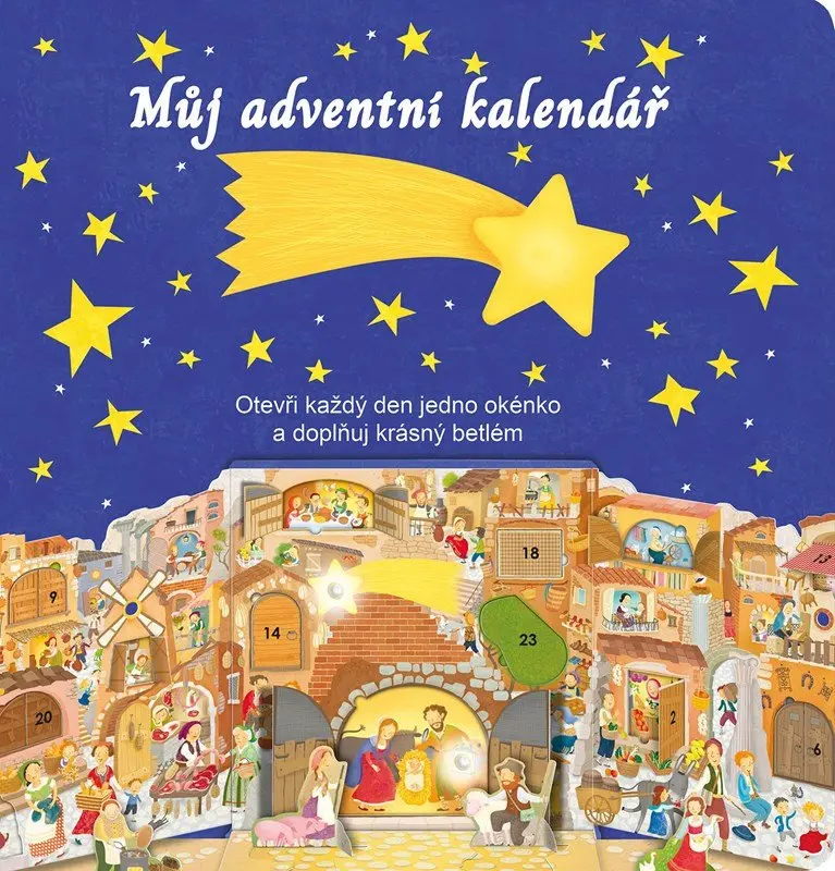 Můj adventní kalendář - Otevři každý den jedno okénko a doplňuj	krásný betlém - Daniela Gamba
