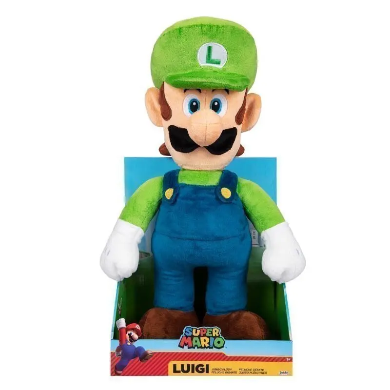 Plyšák Super Mario - Luigi, velikost Jumbo 30 cm - Supco