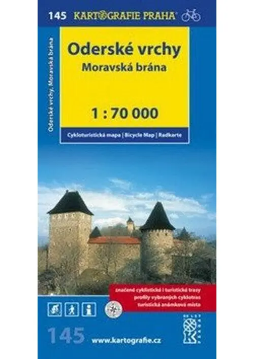 1: 70T(145)-Oderské vrchy,Moravská brána (cyklomapa)