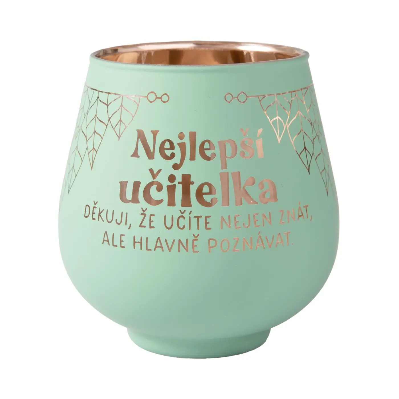 Zrcadlový svícen - Nejlepší učitelka - Albi