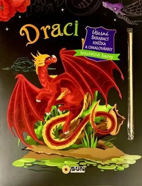 Draci - Úžasná škrábací knižka a omalovánky