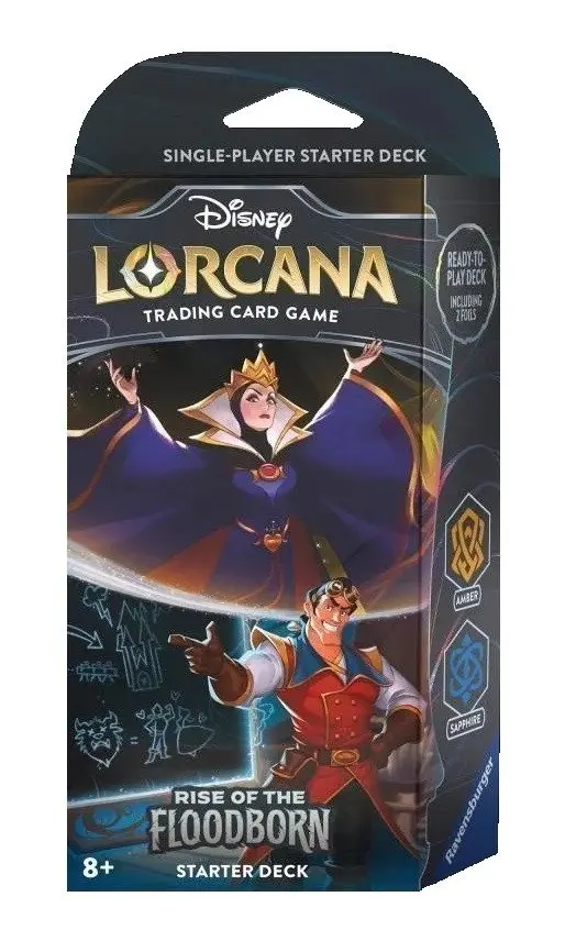 Disney Lorcana: Rise of the Floodborn - Amber & Sapphire Starter Deck - hra z kategorie Karty