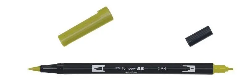 Tombow Oboustranný štětcový fix ABT - avocado