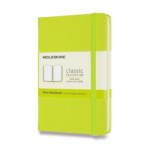 Zápisník Moleskine - tvrdé desky, S, čistý - limetka