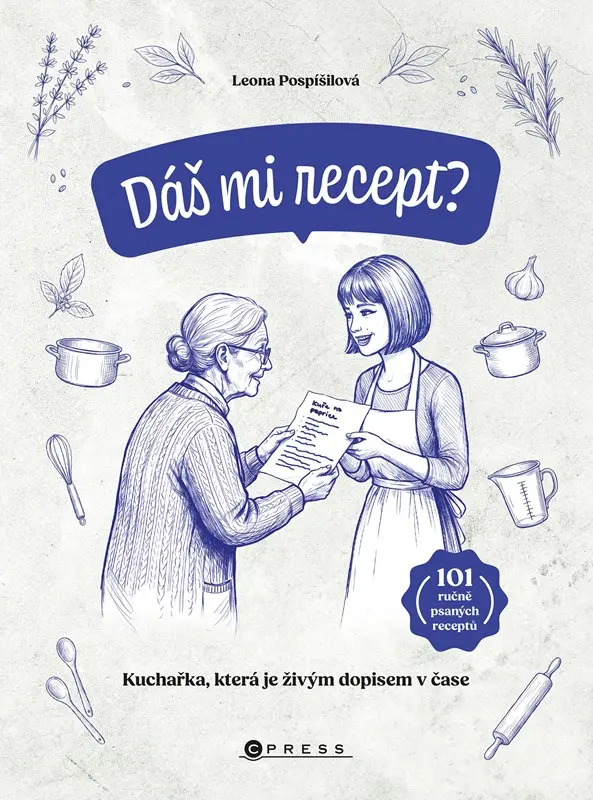 Dáš mi recept? - Kuchařka, která je živým dopisem v čas - Leona Pospíšilová
