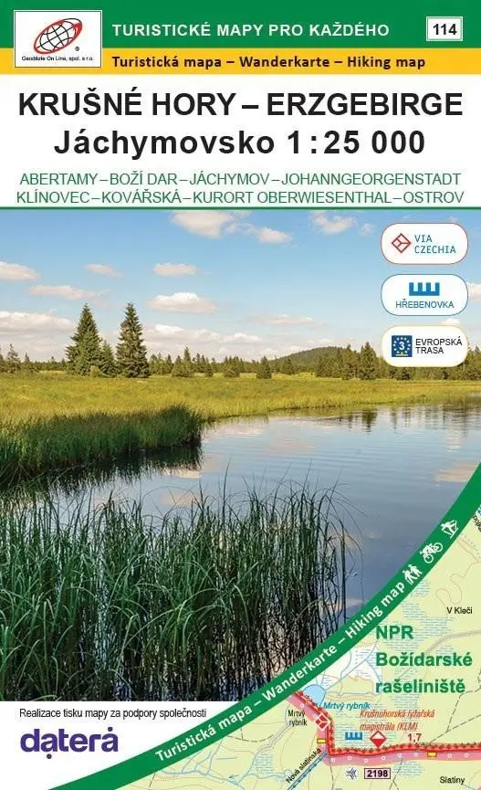 Krušné hory - Erzgebirge, Jáchymovsko 1:25 000 (Abertamy, Boží Dar, Jáchymov, Johanngeorge