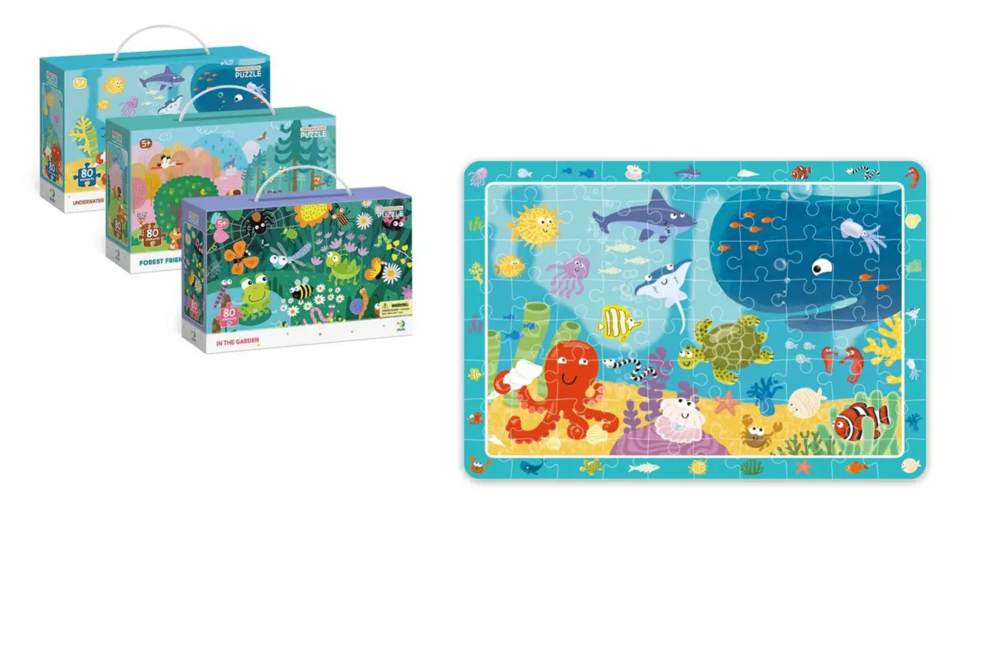 Dodo Puzzle s hledáním obrázků - Oceán 80 dílků - TM Toys