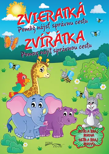Pracovný zošit Zvieratká/Zvířátka + Zmazateľné pero CZ +SK verzia 21x30cm