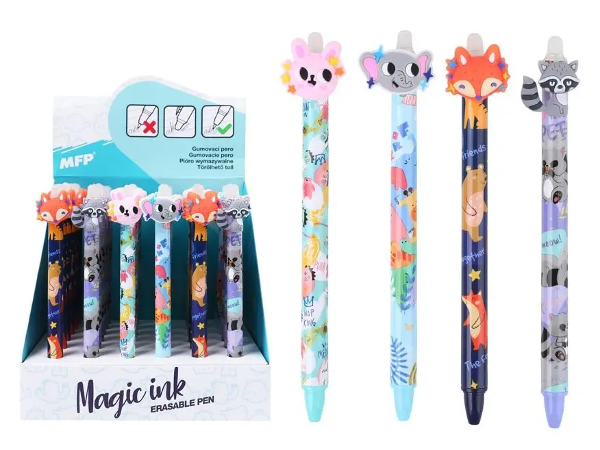 MFP kuličkové pero gumovací Fun/ Cute modré 0,5 - mix variant 1 ks
