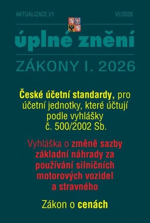 Aktualizace české účetní standardy, Zákon o cenách