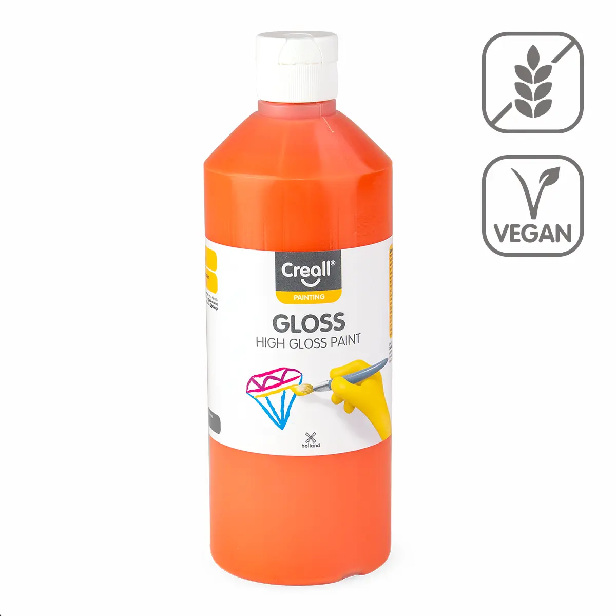 Creall barva s vysokým leskem Gloss, 500 ml, oranžová