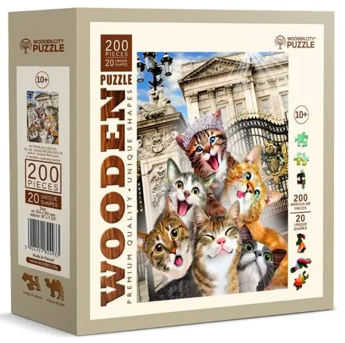 Koťata v Londýně - puzzle z kategorie Zvieratá
