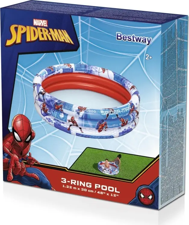 Bazén tříkruhový Spider-Man 1.22m x 30 cm  - Bestway