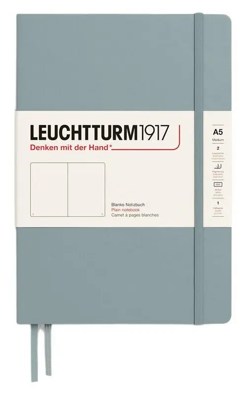 Zápisník Leuchtturm1917 A5 tvrdé desky Dove čistý