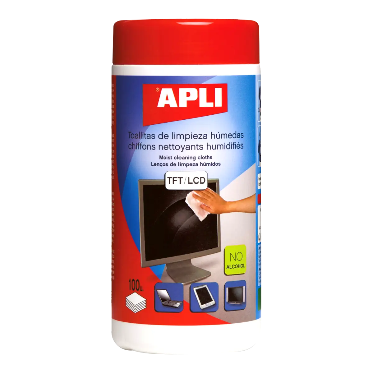 APLI čisticí utěrky na monitory TFT/LCD