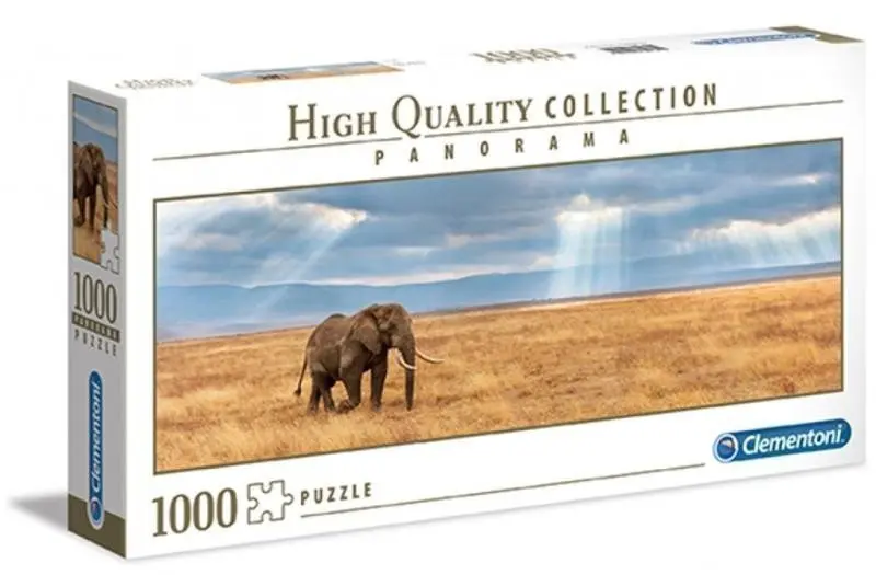 Panorama Slon - puzzle z kategorie Zvieratá