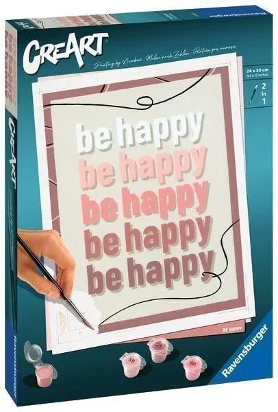 CreArt 235445 Buď šťastný: Be happy