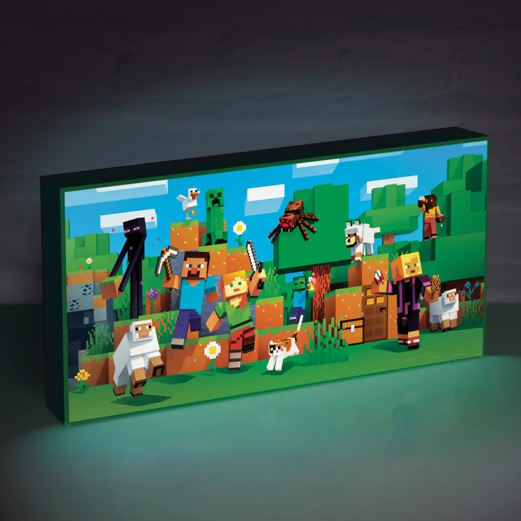 Minecraft svítící obraz