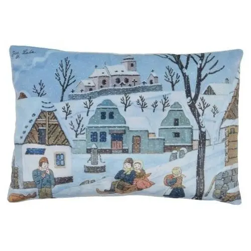 Polštář Josef Lada - Zimní radovánky 45x30cm - Josef Lada