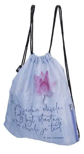 Batoh skládací s kapsou Je jen jedna chvíle 34x41 cm