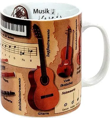 Music - vědecký hrnek Muzika