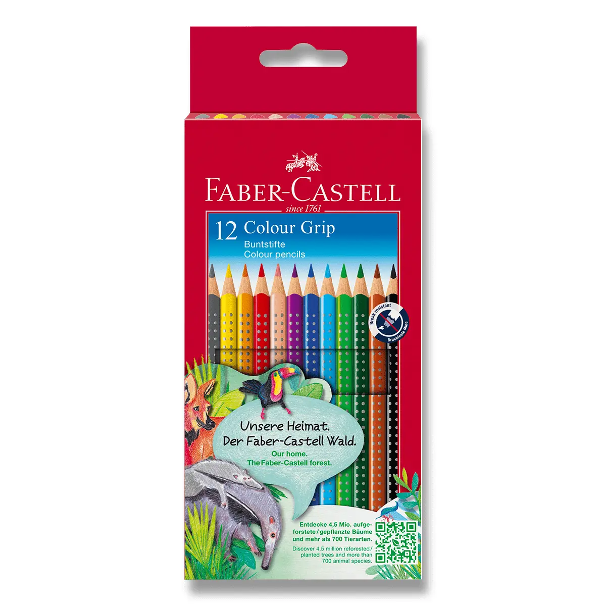 Pastelky Faber-Castell - Grip 2001, 12 barev