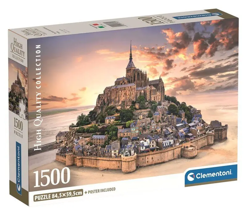 Clementoni Puzzle 1500 Compact TheMountSaintMichRis