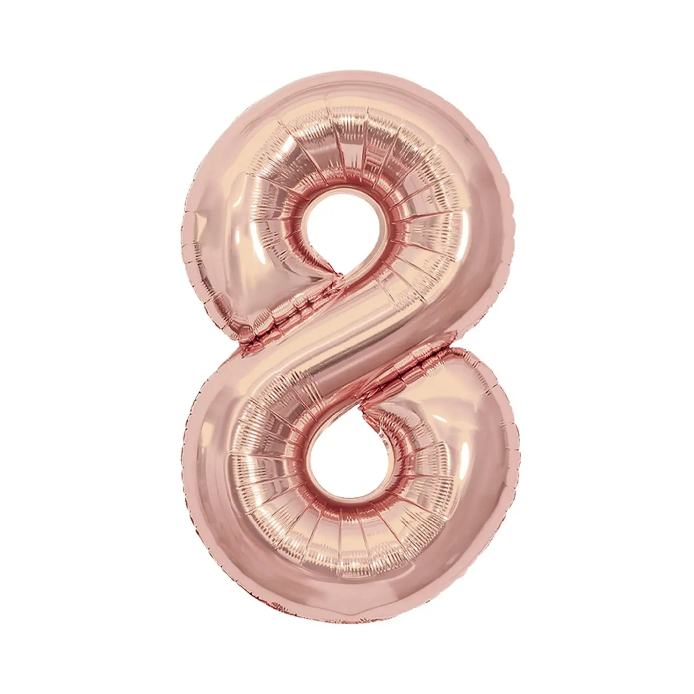 Balónek fóliový 85 cm rose gold číslo 8 - Albi