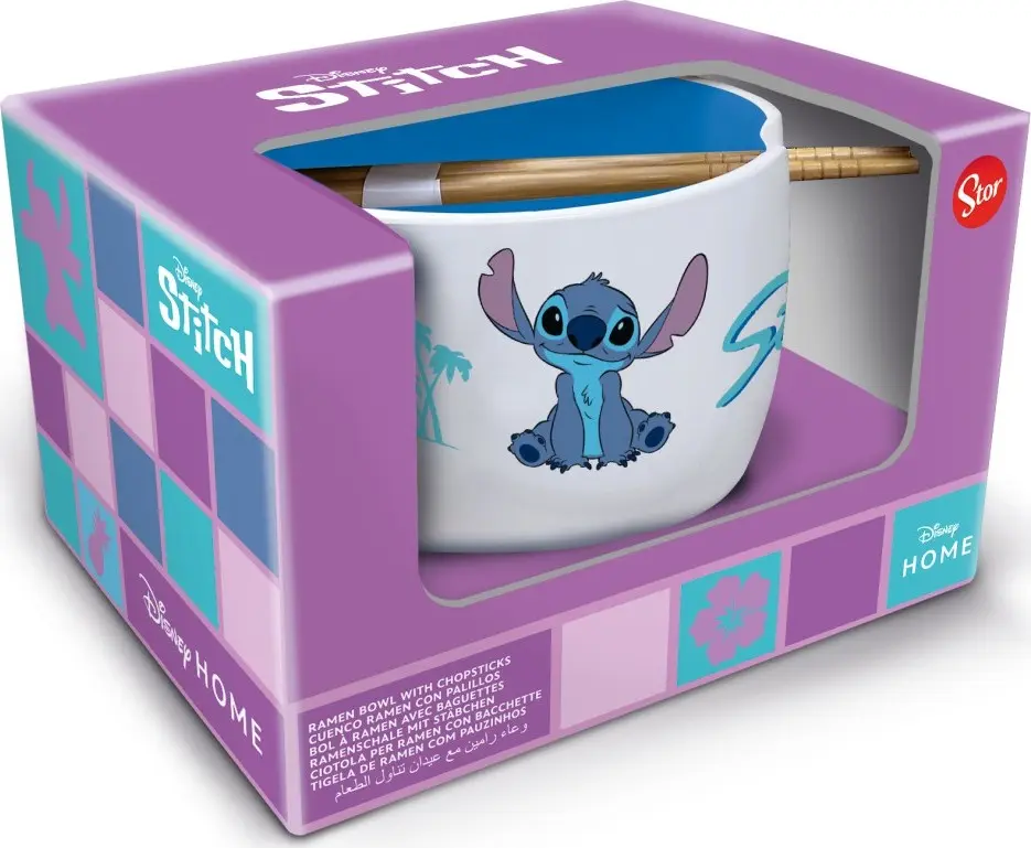 Dárkový set Stitch - ramen miska a hůlky - STOR