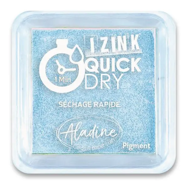 Razítkovací polštářek IZINK Quick Dry rychleschnoucí - nebesky modrý