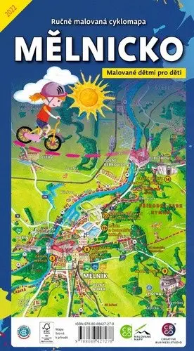 Mělnicko dětem - Ručně malovaná cyklomapa