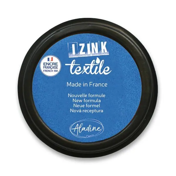 Razítkovací polštářek na textil IZINK textile - nebeská modrá