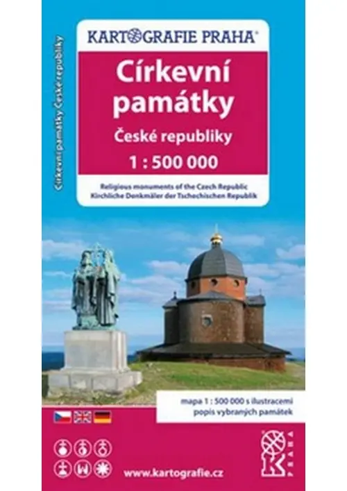 Církevní památky České republiky/1:500 tis.(tematická mapa)
