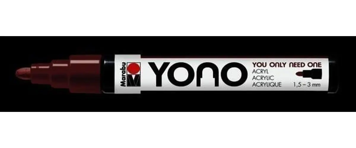 Marabu YONO akrylový popisovač 1,5-3 mm - hnědý