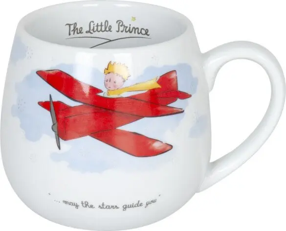 Hrnek buclák - Malý princ v letadle  / The little prince Plain