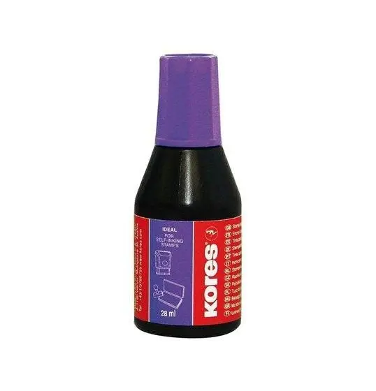 Barva razítková Kores fialová 28ml