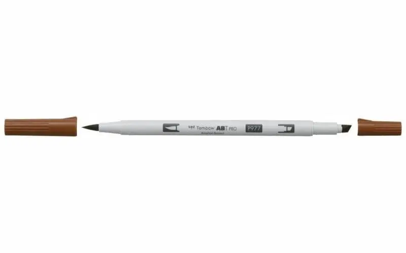 Tombow Oboustranný štětcový lihový fix ABT PRO - saddle brown